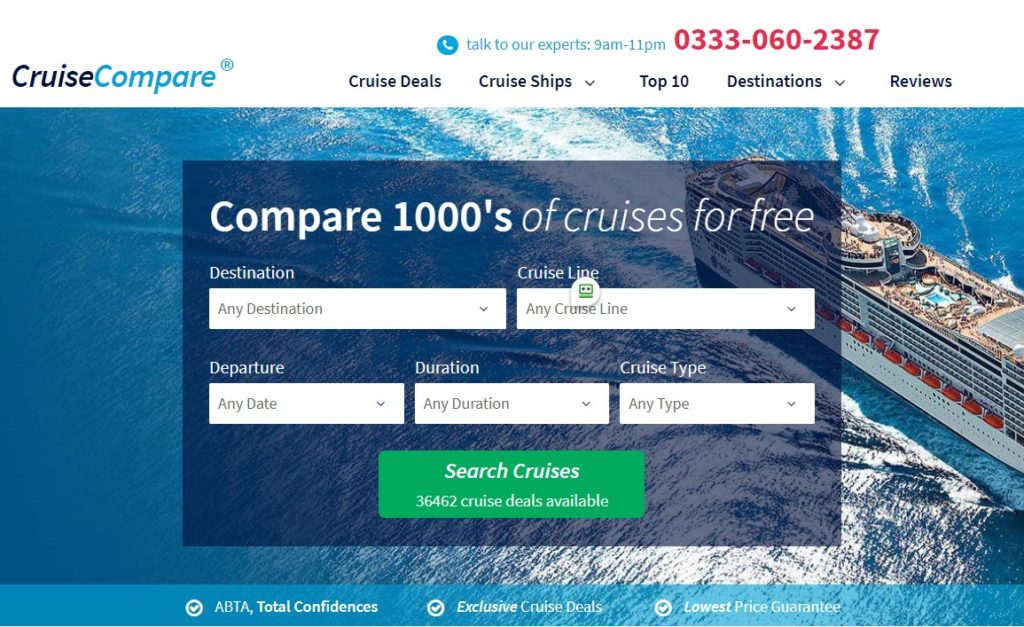 cruise comparison sites uk
